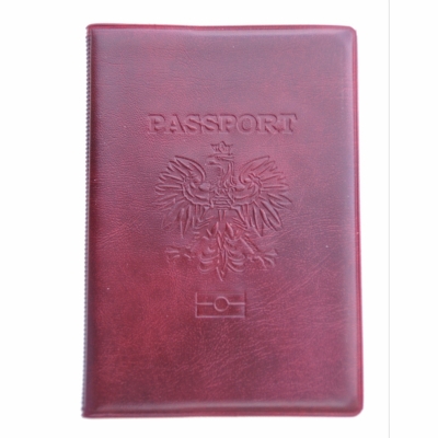 Okładka na paszport, etui na paszport, bordowe