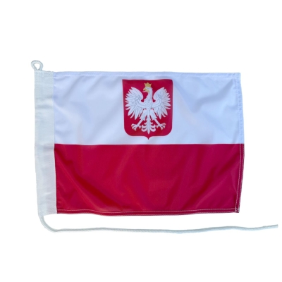 Polska flaga państwowa z godłem Bandera polska BANDERA 150 x 90 cm