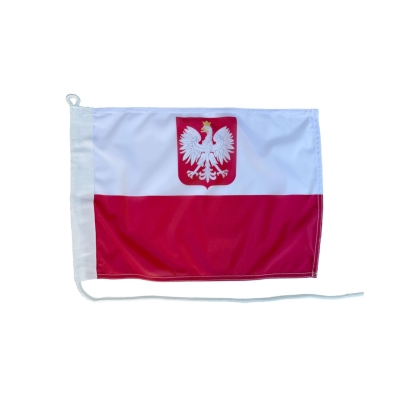 Polska flaga państwowa z godłem Bandera polska BANDERA 90 x 60 cm
