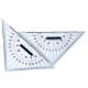 Piórnik nawigatora z wyposażeniem, Etui pokrowiec z zestawem trójkątów nawigacyjnych 27 cm 2szt i przenośnik nawigacyjny prosty 20 cm