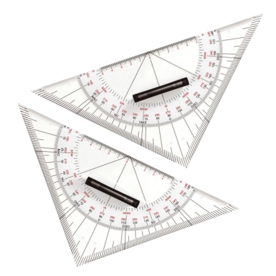 Trójkąty Nawigacyjne ZESTAW 2szt NAUTICAL TRIANGLE 25 cm Ekierka nawigacyjna