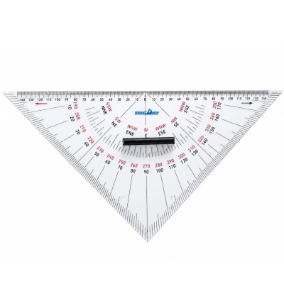 Trójkąty Nawigacyjne ZESTAW 2szt NAUTICAL TRIANGLE 32 cm Ekierka nawigacyjna + Pokrowiec