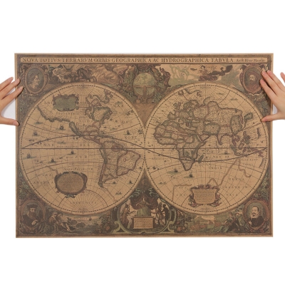 Obraz Mapa świata retro HONDIUS Hendrik
