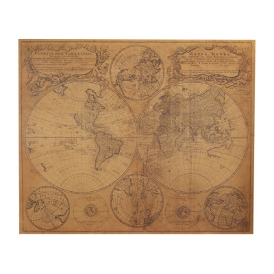Obraz Mapa świata retro vintage world map