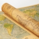 Obraz Mapa świata retro vintage world map