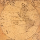 Obraz Mapa świata retro vintage world map