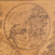 Obraz Mapa świata retro vintage world map