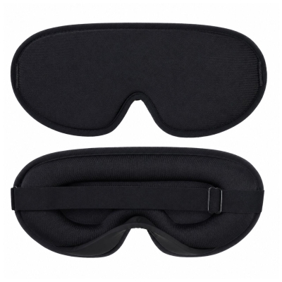 Opaska na oczy maska 3D do spania pianka memory czarna