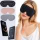 Opaska na oczy maska 3D do spania pianka memory szara