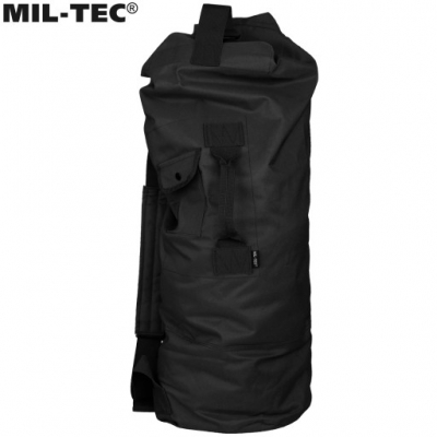 Worek marynarski z szelkami, worek żeglarski z szelkami, MiL-TeC, PVC, black, czarny