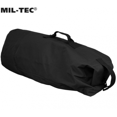 Worek marynarski z szelkami, worek żeglarski z szelkami, MiL-TeC, PVC, black, czarny