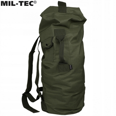 Worek marynarski z szelkami, worek żeglarski z szelkami, MiL-TeC, PVC, olive, oliwkowy