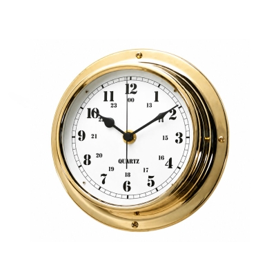 Zegar okrętowy kwarcowy mosiężny CHRONOMETR zegar jachtowy 120