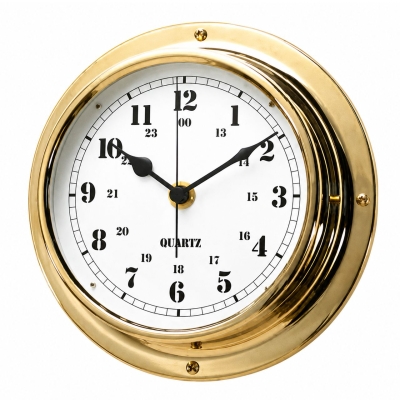 Zegar okrętowy kwarcowy mosiężny CHRONOMETR zegar jachtowy 180