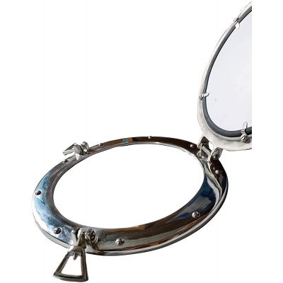 SREBRNY BULAJ Lustro - ILUMINATOR port hole mirror  38 cm