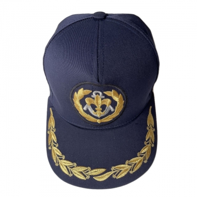 CZAPKA KAPITAŃSKA  harcerska instruktorska specjalność wodna czapka żeglarska, bejsbolówka, baseball cap GRANATOWA