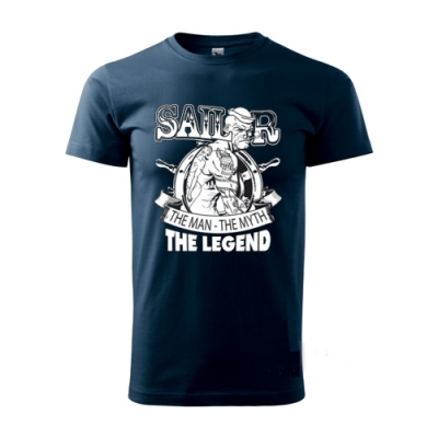 Koszulka, T-shirt, granatowa, navy blue, S, Poeye the man, the myth, the legend